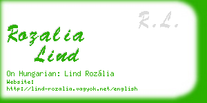 rozalia lind business card